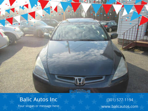 2005 Honda Accord for sale at Balic Autos Inc in Lanham MD