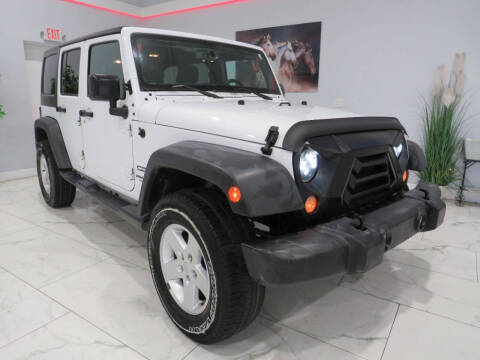 2017 Jeep Wrangler Unlimited for sale at Dealer One Auto Credit in Oklahoma City OK