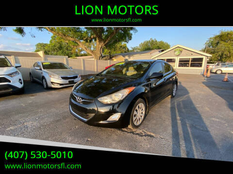 2013 Hyundai Elantra for sale at LION MOTORS in Orlando FL
