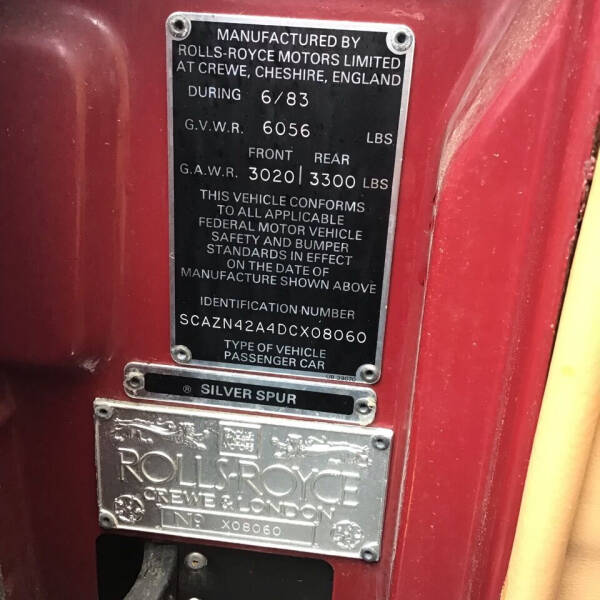 1983 Rolls-Royce Silver Spur