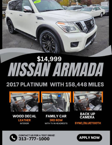 2017 Nissan Armada for sale at Redford Auto Quality Used Cars in Redford MI