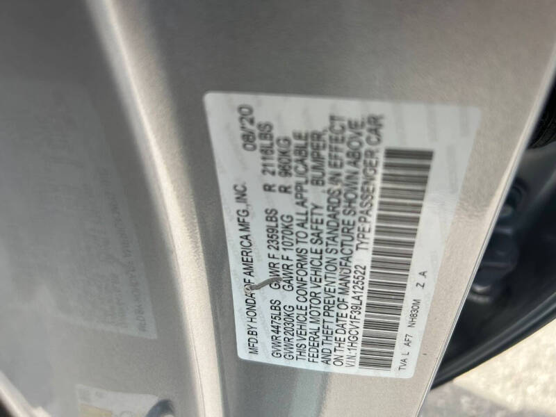 2020 Honda Accord Sport