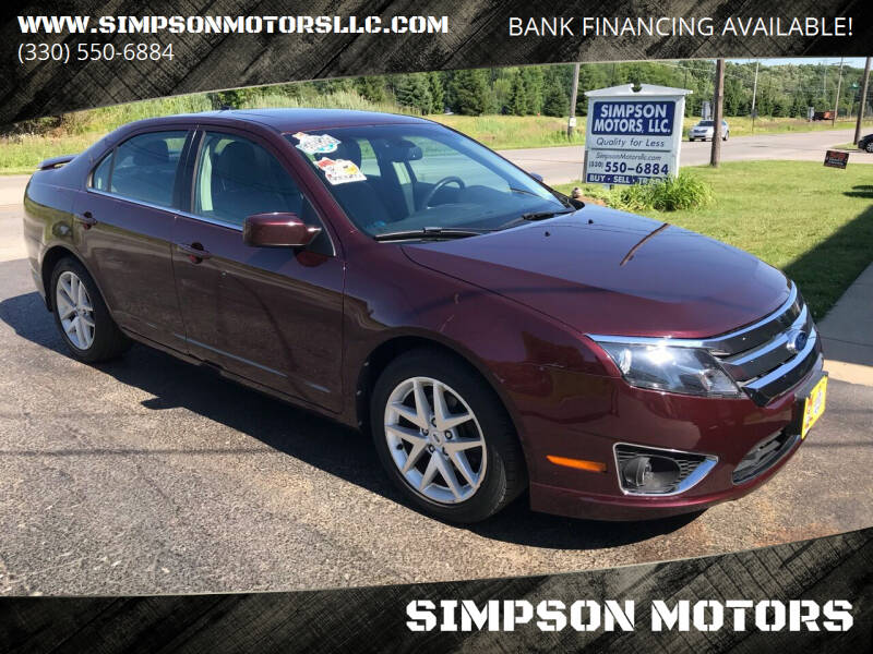 2012 Ford Fusion for sale at SIMPSON MOTORS in Youngstown OH