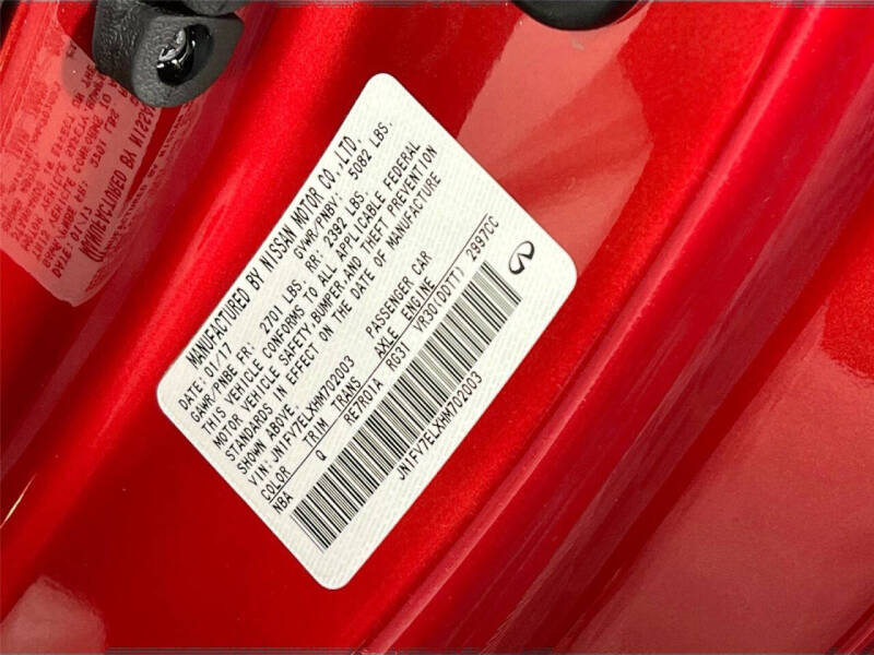 2017 Infiniti Q60 Red Sport 400