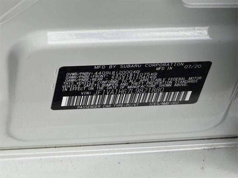 2020 Subaru WRX Limited