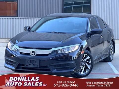 2016 Honda Civic for sale at Bonillas Auto Sales in Austin TX