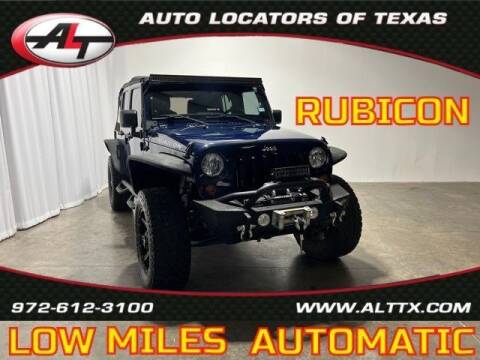 2013 Jeep Wrangler Unlimited for sale at AUTO LOCATORS OF TEXAS in Plano TX
