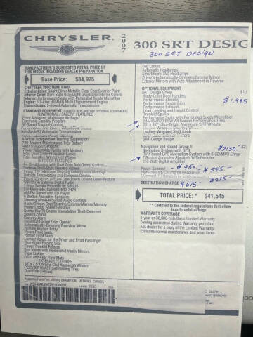 2007 Chrysler 300 C