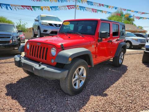 2018 Jeep Wrangler JK Unlimited for sale at A AND A AUTO SALES in Gadsden AZ