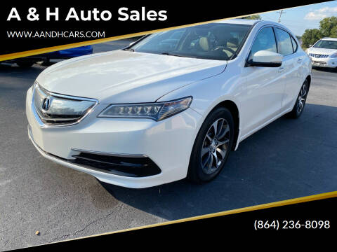 2017 Acura TLX for sale at A & H Auto Sales in Greenville SC