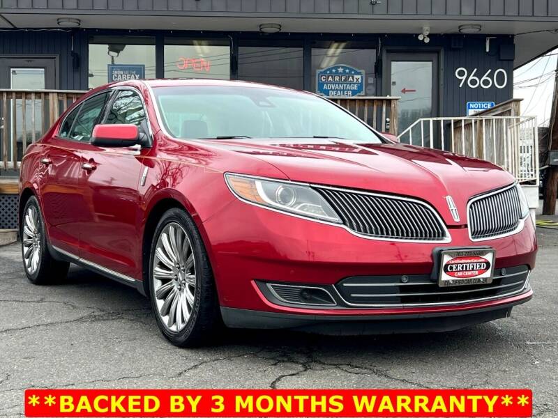 2014 Lincoln MKS for sale at CERTIFIED CAR CENTER in Fairfax VA