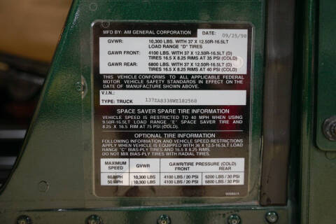 1998 AM General Hummer Hard Top