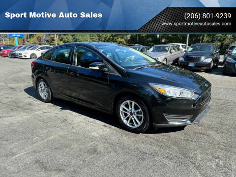 2015 Ford Focus for sale at Sport Motive Auto Sales in Seattle WA