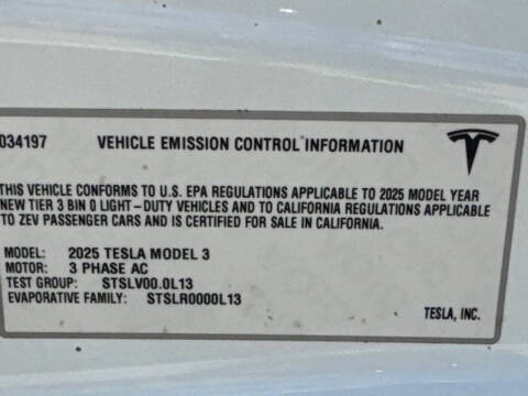 2025 Tesla Model 3 Long Range