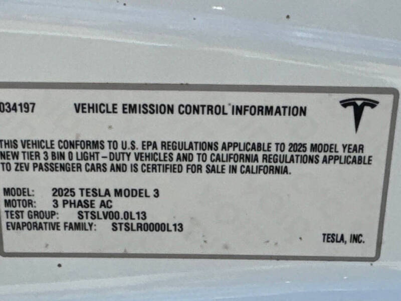 2025 Tesla Model 3 Long Range