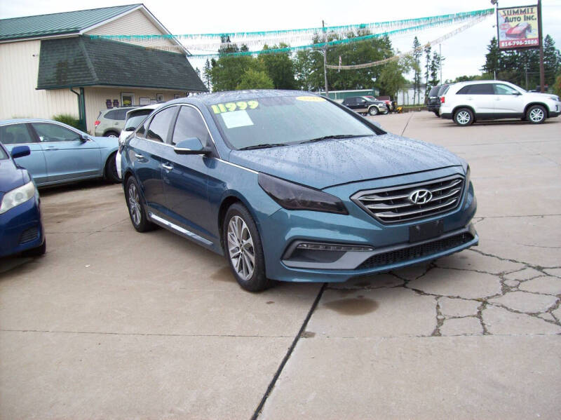 2016 Hyundai Sonata for sale at Summit Auto Inc in Waterford PA