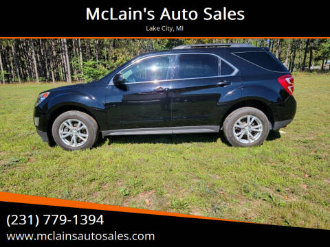 2016 Chevrolet Equinox for sale at McLain's Auto Sales in Lake City MI