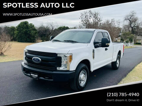 2018 Ford F-250 Super Duty for sale at SPOTLESS AUTO LLC in San Antonio TX