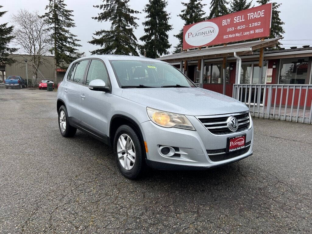 2011 Volkswagen Tiguan for sale at PLATINUM AUTO SALES INC in Lacey, WA