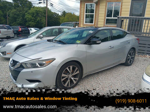 2016 Nissan Maxima for sale at TMAC Auto Sales & Window Tinting in Durham NC