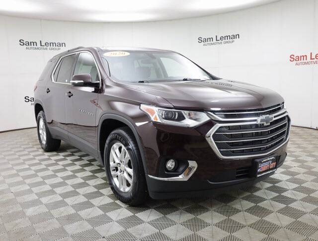 Used 2020 Chevrolet Traverse 1LT with VIN 1GNERGKW9LJ110377 for sale in Bloomington, IL