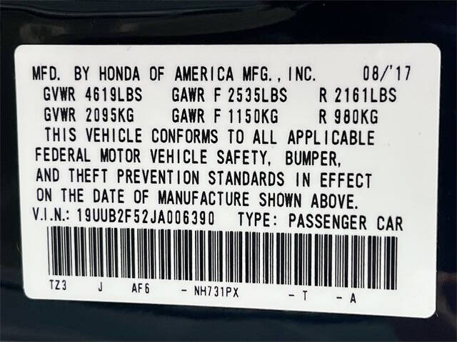 2018 Acura TLX V6 w/Tech