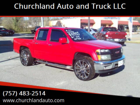 2010 GMC Canyon for sale at Churchland Auto and Truck LLC in Portsmouth VA