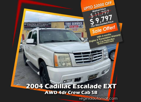 2004 Cadillac Escalade EXT for sale at Virginia Auto Mall in Woodford VA