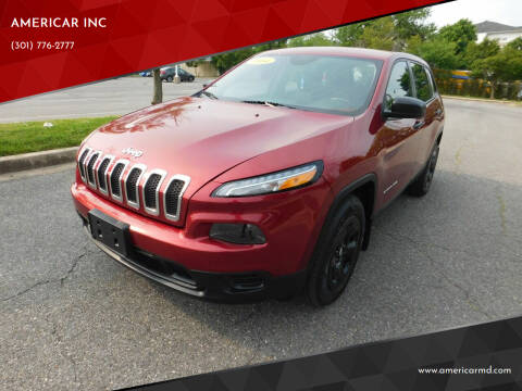 2014 Jeep Cherokee for sale at AMERICAR INC in Laurel MD
