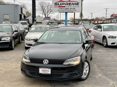 2012 Volkswagen Jetta for sale at Supreme Auto Sales in Chesapeake VA