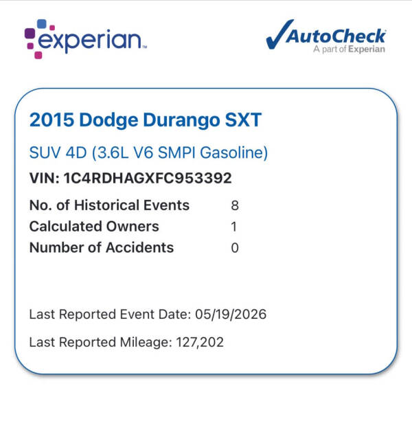 2015 Dodge Durango SXT