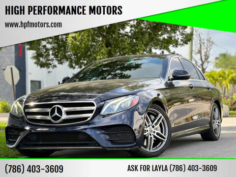 2017 Mercedes-Benz E-Class for sale at HIGH PERFORMANCE MOTORS in Hollywood FL