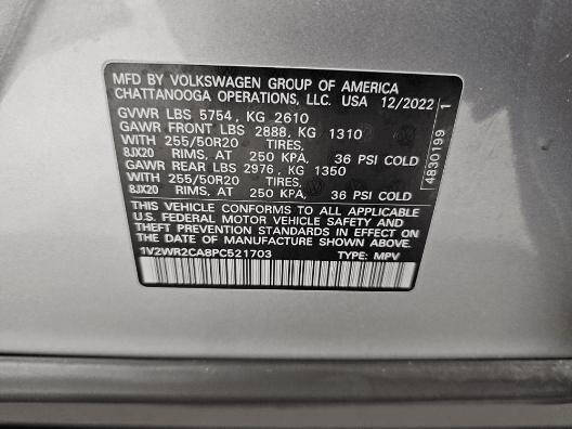 2023 Volkswagen Atlas V6 SE