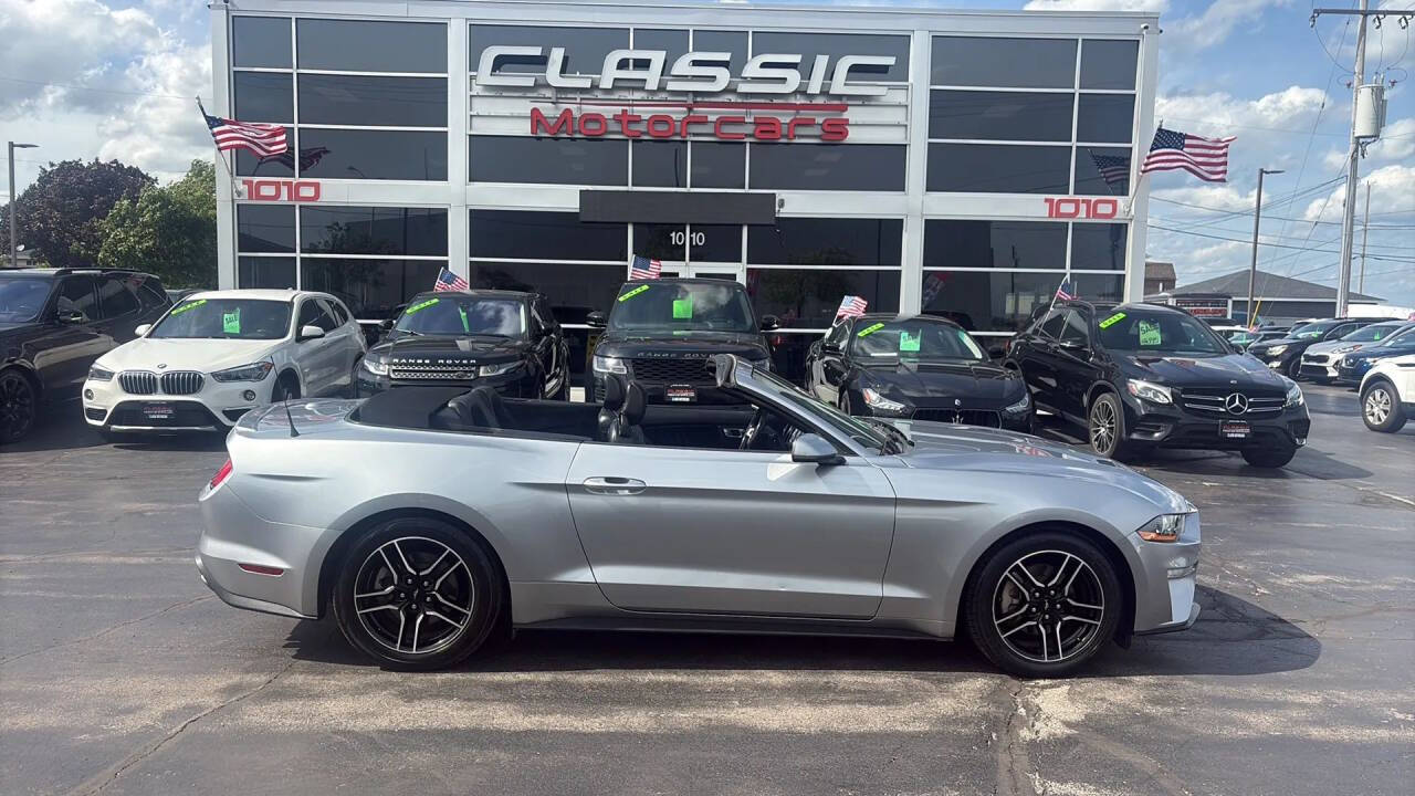 Silver 2023 Ford Mustang EcoBoost Premium Convertible RWD Convertible Rear-Wheel Drive Automatic