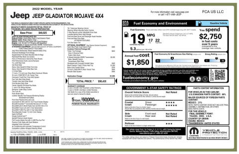2022 Jeep Gladiator Mojave
