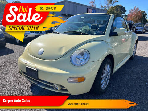 2005 Volkswagen New Beetle Convertible for sale at Carpro Auto Sales in Chesapeake VA
