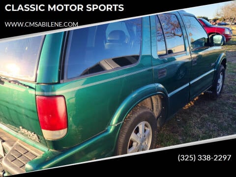 2000 Oldsmobile Bravada for sale at CLASSIC MOTOR SPORTS in Winters TX