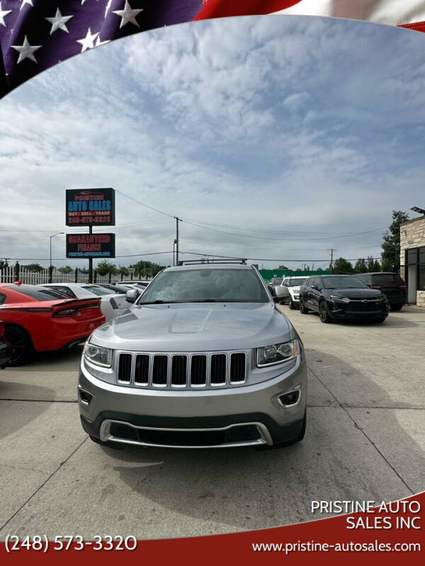 2015 Jeep Grand Cherokee for sale at PRISTINE AUTO SALES INC in Pontiac MI