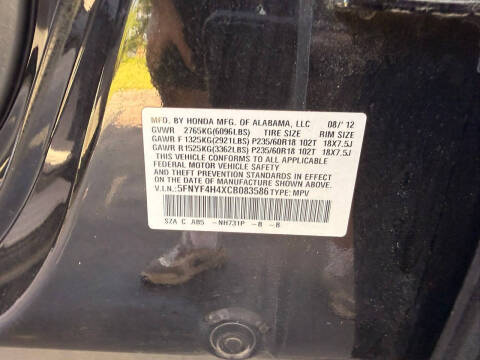 2012 Honda Pilot EX