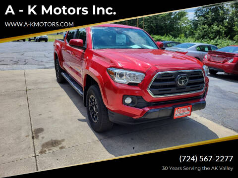 2019 Toyota Tacoma for sale at A - K Motors Inc. in Vandergrift PA