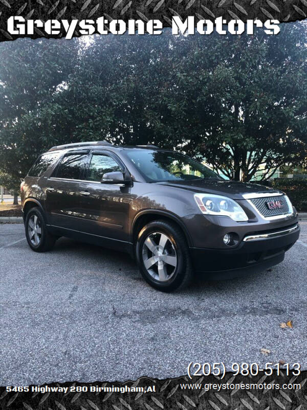 2012 GMC Acadia for sale at Greystone Motors in Birmingham AL