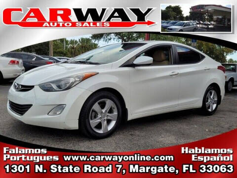 2013 Hyundai Elantra for sale at CARWAY Auto Sales in Margate FL