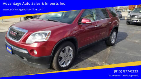 2010 GMC Acadia for sale at Advantage Auto Sales & Imports Inc in Loves Park IL