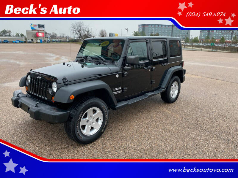 2011 Jeep Wrangler Unlimited for sale at Beck's Auto in Chesterfield VA