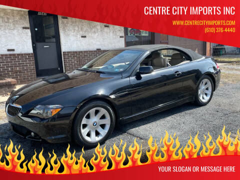 2004 BMW 6 Series for sale at Centre City Imports Inc in Reading PA