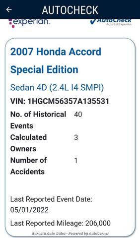 2007 Honda Accord for sale at Eurasia Auto Sales in Alpharetta, GA