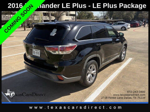 2016 Toyota Highlander LE Plus