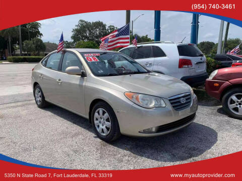 2008 Hyundai Elantra for sale at AUTO PROVIDER in Fort Lauderdale FL