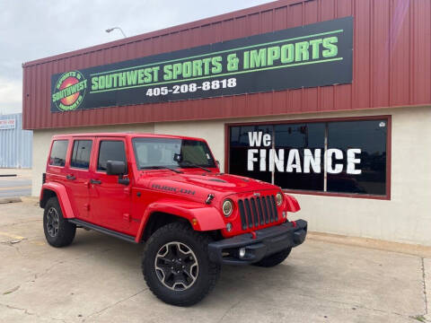 2016 Jeep Wrangler Unlimited for sale at Southwest Car Sales in Oklahoma City OK