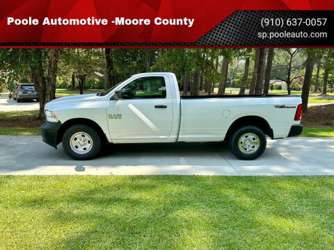 2017 RAM 1500 for sale at Poole Automotive in Laurinburg NC